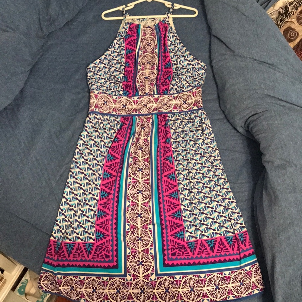 Maggy London halter patterned dress